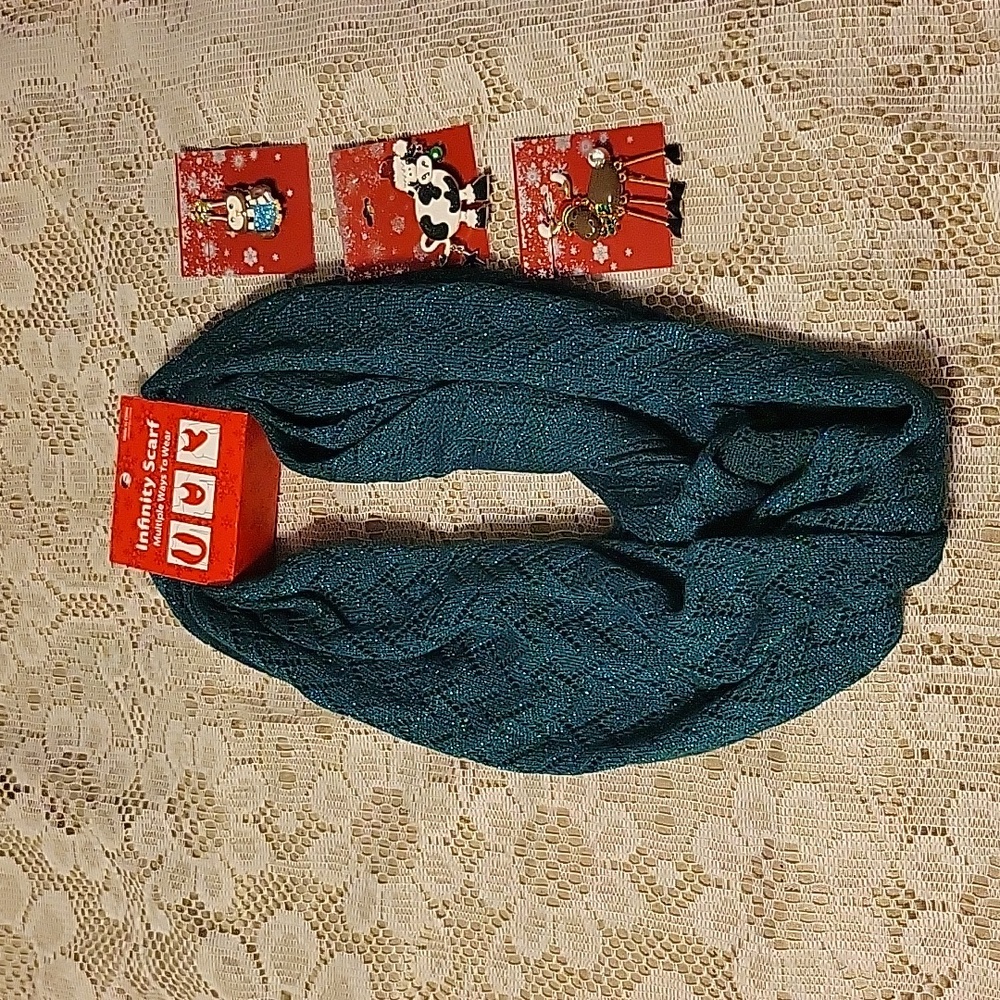 NEW! Infinity Scarf with Pins